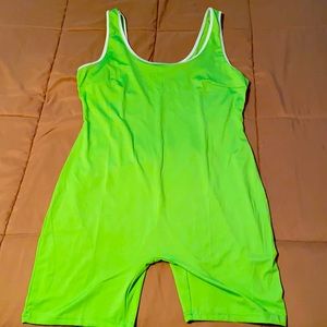 Lime green romper shorts